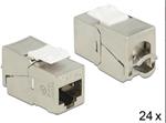 Delock Keystone Module RJ45 jack > LSA Cat.6A compact 24 pieces 