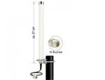 Delock LTE / GSM / UMTS Antenna N jack 2 - 6,5 dBi omnidirectional fixed pole mount white outdoor