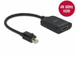 Delock Mini DisplayPort na HDMI adapter s aretací 4K 60 Hz aktivní