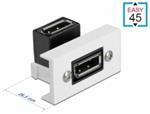 Delock Modul DisplayPort Easy 45, pravoúhlý 90°, 22,5 x 45 mm