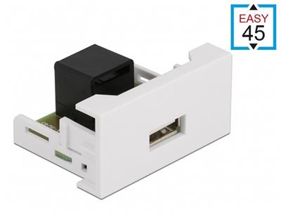 Delock Modul Easy 45 USB 2.0 Typu-A samice na RJ45 samice 22,5 x 45 mm