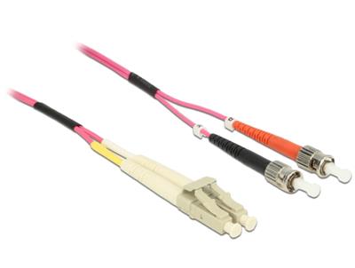 Delock optický kabel LC / ST Multimode OM4 1 m