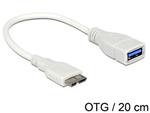 Delock OTG kabel Micro USB 3.0> USB 3.0-A samice