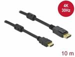 Delock Pasivní kabel DisplayPort 1.2 na HDMI, 4K, 30 Hz 10 m