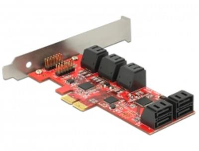 Delock PCI Express Card > 10 x internal SATA 6 Gb/s – Low Profile Form Factor