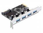 Delock PCI Express Karta > 4 x USB 3.0