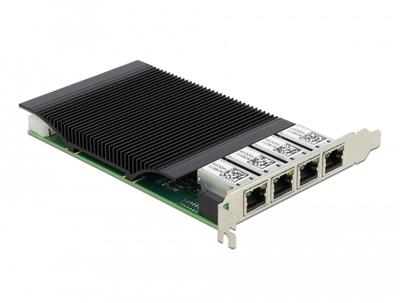 Delock PCI Express x4 karta na 4 x Gigabit LAN PoE+