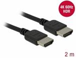 Delock Premium HDMI kabel 4K 60 Hz 2 m