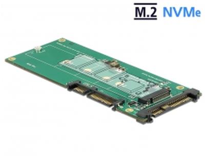 Delock Převodník U.2 SFF-8639 NVMe / SATA 22 pin > 1 x M.2 Key M