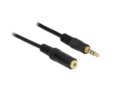 Delock prodlužovací kabel Audio Stereo Jack 3.5 mm samec / samice IPhone 4 pin 0,5 m