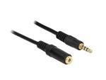 Delock prodlužovací kabel Audio Stereo Jack 3.5 mm samec / samice IPhone 4 pin 2m