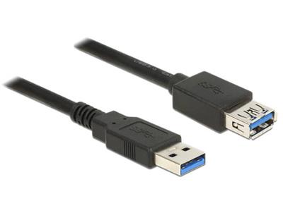 Delock Prodlužovací kabel USB 3.0 Typ-A samec > USB 3.0 Typ-A samice 2,0 m černý