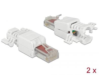 Delock RJ45 samec Cat.6 UTP bez použití nástrojů 2 kusy