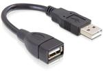 Delock USB 2.0 kabel, prodlužující A-A samec/samice 13 cm