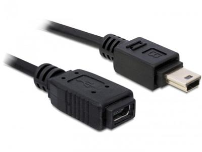 Delock USB 2.0 kabel, prodlužující mini-B 5-pin samec/samice 1 metr