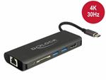 Delock USB Type-C™ 3.1 dokovací stanice HDMI 4K 30 Hz, Gigabit LAN a funkce USB PD