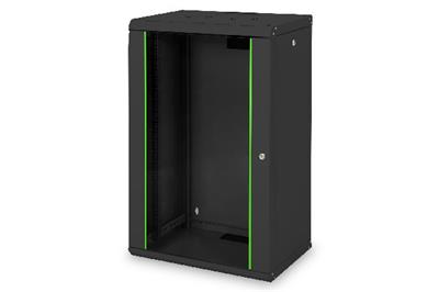 Digitus 20U wall mounting cabinet 998x600x450 mm, color black (RAL 9005)