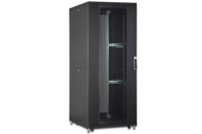 DIGITUS 47U server cabinet, 2192x800x1000 mm, color black RAL 9005 perforated door