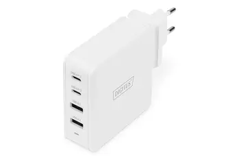 DIGITUS 4portový univerzální nabíjecí adaptér USB, USB-C / USB A, 100 W