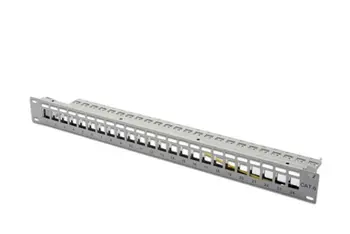 Digitus Blank Patch Panel, 24 port, stíněný, 1U, šedý