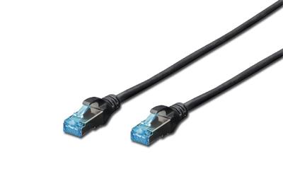 Digitus CAT 5e F-UTP patch cable, PVC AWG 26/7, length 3 m, color black