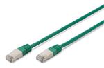 Digitus CAT 5e SF-UTP patch cable, Cu, PVC AWG 26/7, length 0.5 m, color green