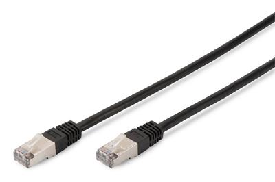 Digitus CAT 5e SF-UTP patch cable, Cu, PVC AWG 26/7, length 5 m, color black