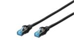 Digitus CAT 5e SF-UTP patch cable, PVC AWG 26/7, length 0.5 m, color black