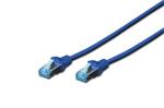 Digitus CAT 5e SF-UTP patch cable, PVC AWG 26/7, length 0.5 m, color blue