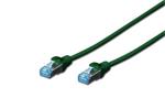 Digitus CAT 5e SF-UTP patch cable, PVC AWG 26/7, length 1 m, color green