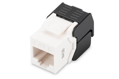 Digitus CAT 6 Keystone Jack, unshielded RJ45 to LSA, tool free connection, incl. cable tie