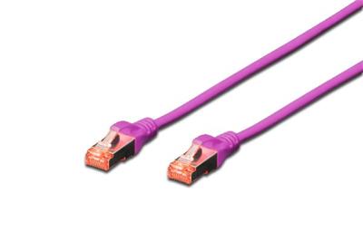 Digitus CAT 6 S-FTP patch cable, Cu, LSZH AWG 27/7, length 2 m, color violet