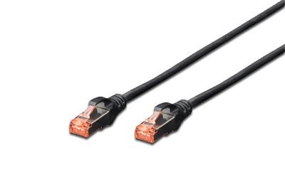 Digitus CAT 6 S-FTP patch cable, Cu, LSZH AWG 27/7, length 7 m, color black