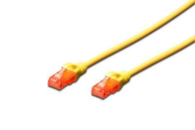 Digitus CAT 6 U-UTP patch cable, Cu, LSZH AWG 26/7, length 0.25 m, color yellow