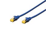 Digitus CAT 6A S-FTP patch cable, Cu, LSZH AWG 26/7, length 0.25 m, color blue