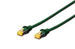 Digitus CAT 6A S-FTP patch cable, Cu, LSZH AWG 26/7, length 0.5 m, color green