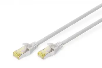 DIGITUS CAT 6A S-FTP patch cable, Cu, LSZH AWG 26/7, length 1.5 m, color grey