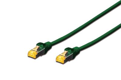 Digitus CAT 6A S-FTP patch cable, Cu, LSZH AWG 26/7, length 1 m, color green