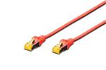 Digitus CAT 6A S-FTP patch cable, Cu, LSZH AWG 26/7, length 1 m, color red