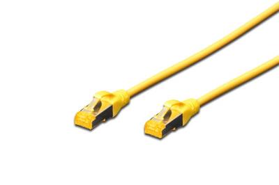 Digitus CAT 6A S-FTP patch cable, Cu, LSZH AWG 26/7, length 1 m, color yellow