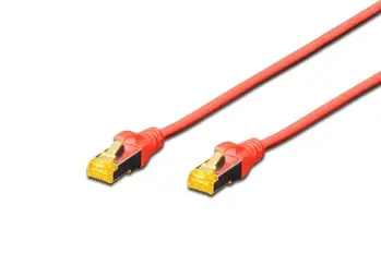 Digitus CAT 6A S-FTP patch cable, Cu, LSZH AWG 26/7, length 5 m, color red