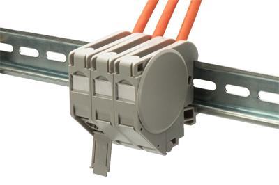 Digitus DIN-Rail adapter for 1x Keystone Modules IP20, inclusive labeling field, dust cover, earthing spring, side cove