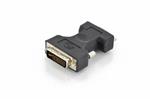 Digitus DVI adapter, DVI(24+5) - HD15 M/F,  DVI-I dual link, bl