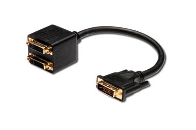 Digitus DVI Splitter, DVI(24+5) - 2x DVI(24+5)