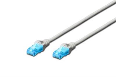 Digitus Ecoline Patch Cable, UTP, CAT 5e, AWG 26/7, šedý 20m, 1ks