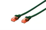 Digitus Ecoline Patch Cable, UTP, CAT 6e, AWG 26/7, zelený 2m, 1ks