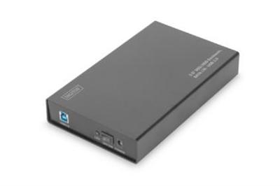 Digitus Externí 3,5 "/ kryt HDD SSD, SATA-III na USB 3.0 s prémiovým hliníkovém pouzdru