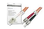 Digitus Fiber Optic Patch Cable, LC to ST,Multimode 50/125 µ, Duplex Length 2m