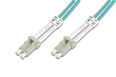 DIGITUS Fiber Optic Patch Cord, LC to LC, Multimode OM4 - 50/125 µ, Duplex Length 10m