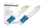 DIGITUS Fiber Optic Patch Cord, LC to LC, Singlemode, OS1, 09/125 µ, Duplex Length 10m